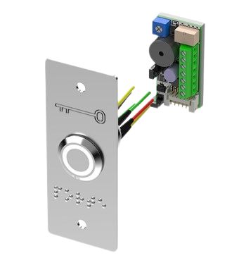 BOUTON POUSSOIR AVEC PLAQUE D'ENCASTREMENT (copier)