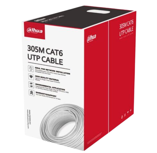[1.0.99.50.10266] CABLE RESEAU UTP CAT6 CPR E/UL CM 305M BLANC
