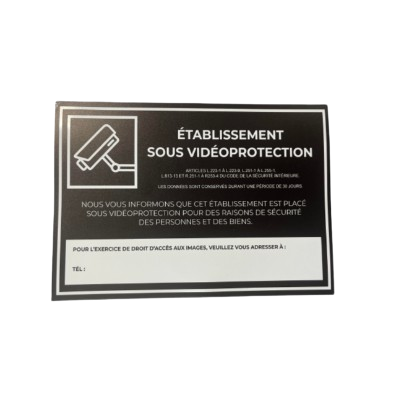 [-ESV5pcs] signalisation video surveillance 21x14.8cm