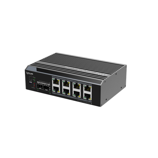 [TLSD5008-240] 8 ports Giga Industrial PoE Switch (DC 12V-48V),without power adaptor